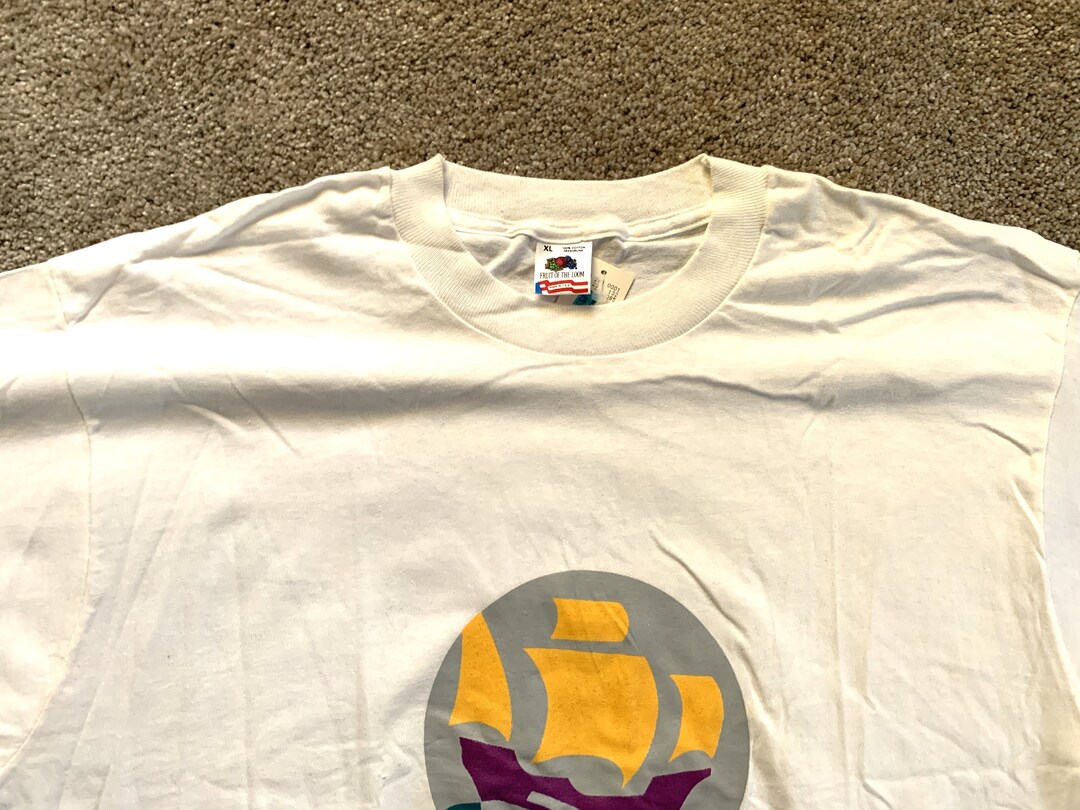 90'S Fruit of the Loom Back Print Advertising T-Shirt Made in USA Men's XL Vintage /eaa442971