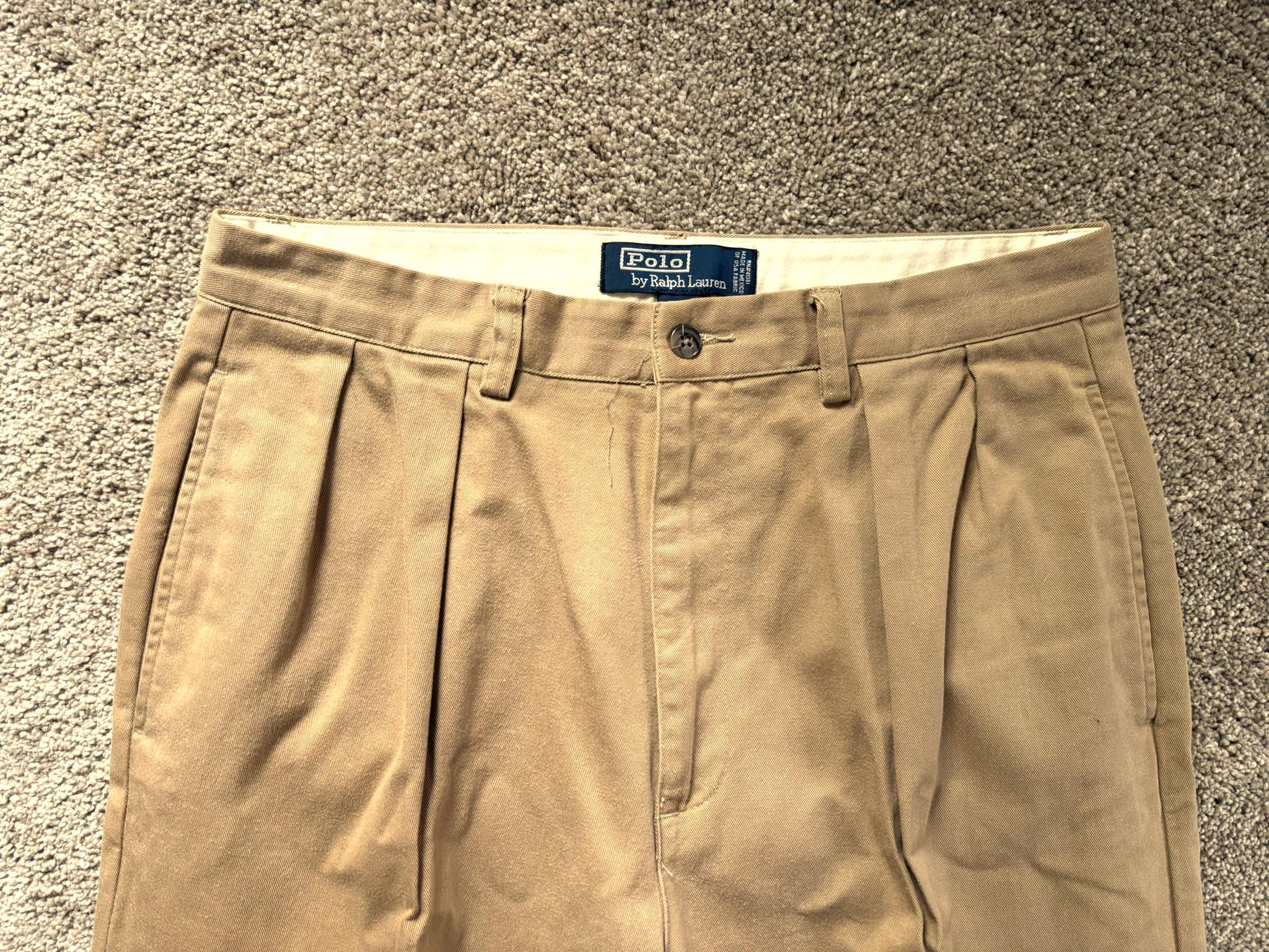 90s Ralph Lauren ANDREW PANTS 36×29 Men's VINTAGE 1990s POLO RALPH LAUREN Andrew PleatedChino