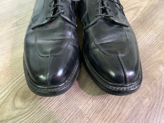 Vintage Allen Edmonds Black Split Toe Shoes 10C - image 3