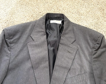 Vintage 80s Brooks Brothers Navy Blue Hopsack Triple Patch Pocket