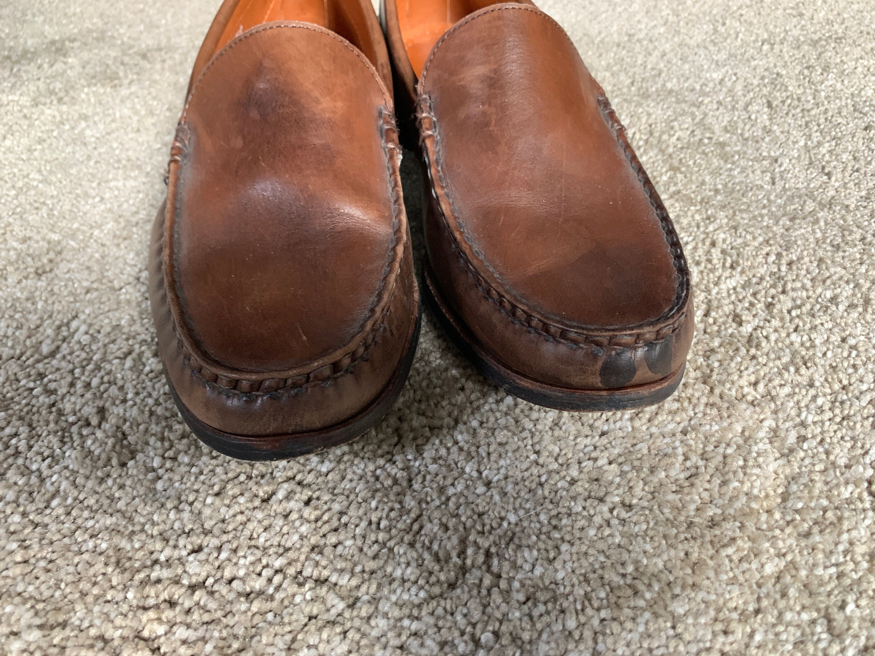 Allen Edmonds loafers 10 B Sanibel Brown Camel With Traction‎ And Shoe Trees EUC Allen Edmonds Cavanaugh Pinch Penny Slip-on Loafer - Walnut  main image 2