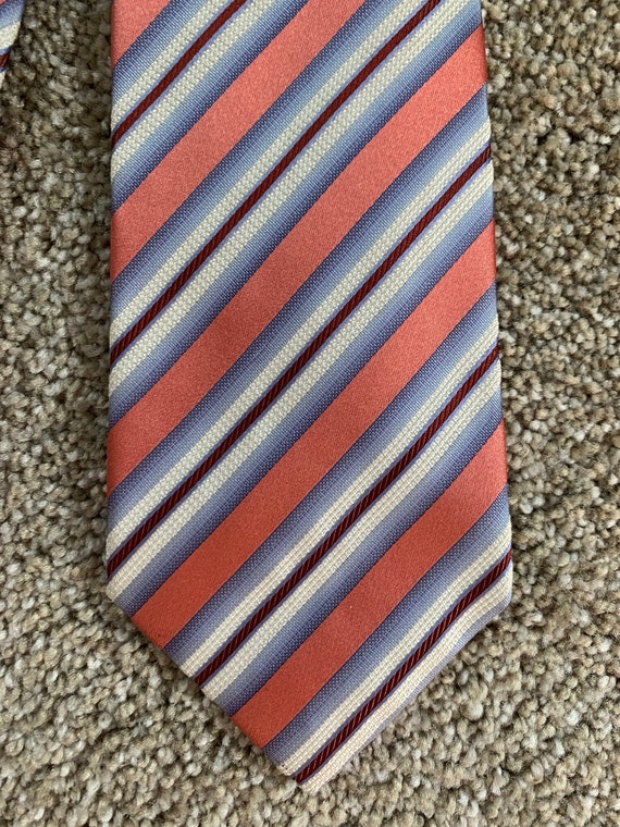 Newer Vintage Ermenegildo Zegna Pink Blue Striped 