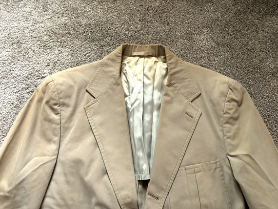 Vintage 70s Abercrombie & Fitch Khaki Safari Sack Jacket Triple 