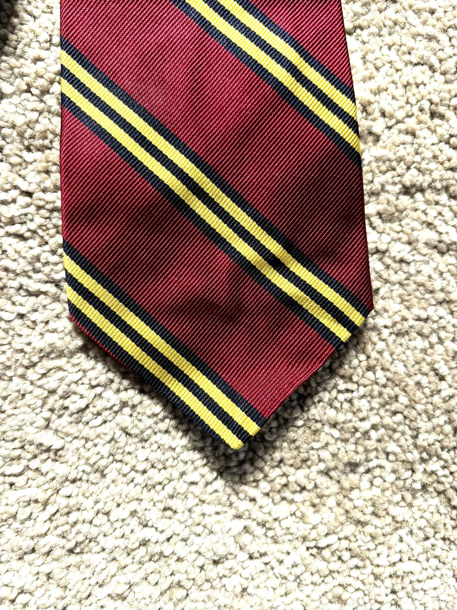 70年代ヴィンテージ ブルックス ブラザーズ マルーンイエロー ブルー