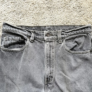 Vintage 80s Levis 505 Gray Jeans 34x32