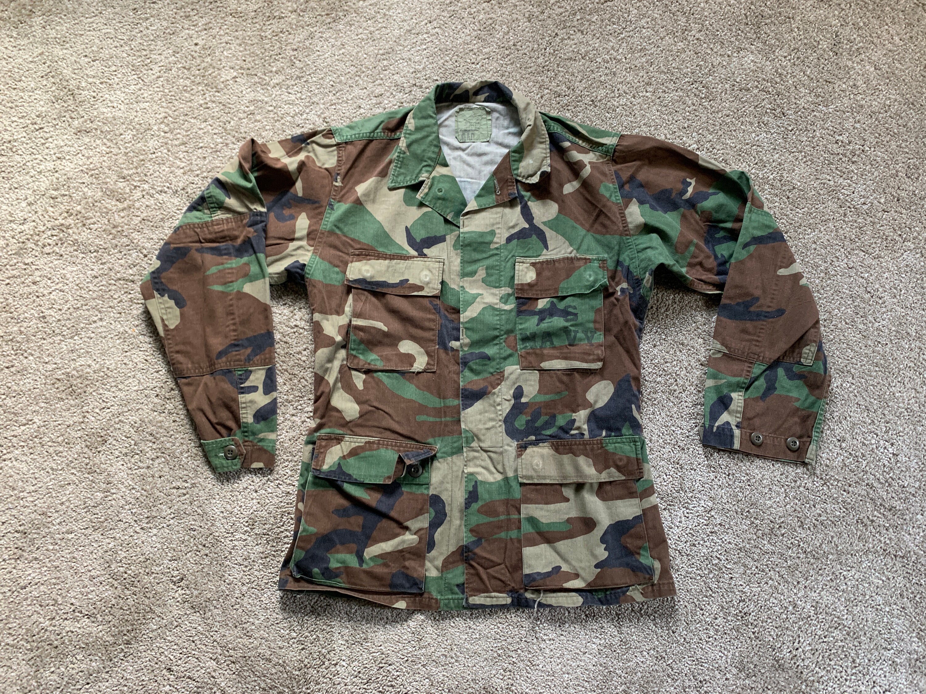 Vintage 80s Military Woodland Camo Jacket Small Regular - Etsy Vintage 80s Military Woodland Camo Jacket Small Regular - Etsy