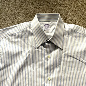 brooks brothers french cuff dress shirt BROOKS BROTHERS 1818 100% Cotton French Cuff Blue LS Dress Shirt SZ 161/2-36