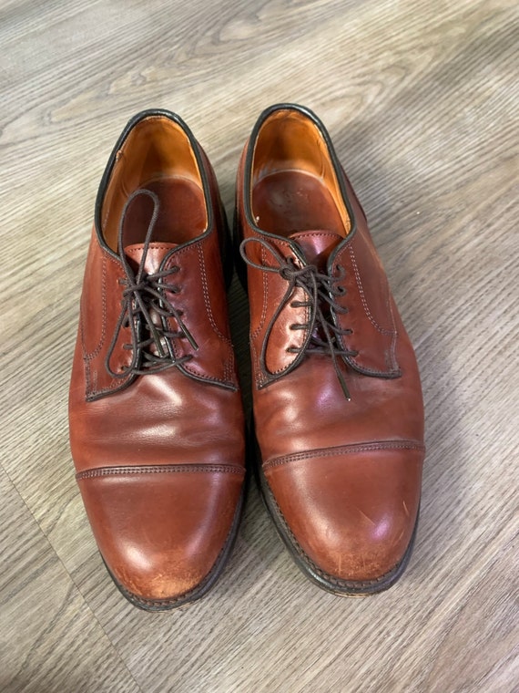 Vintage Allen Edmonds Fairgate Brown Cap Toe Shoe… - image 2
