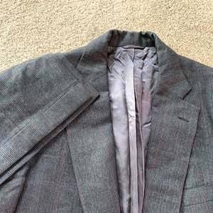 Vintage 1980s Bespoke Glen Plaid Wool Suit, Jack Taylor Vintage 1980s Bespoke Glen Plaid Wool Suit, Jack Taylor