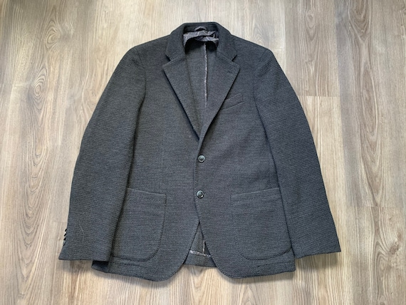 Newer Vintage Altea Gray Crunchy Knit Sport Coat … - image 2