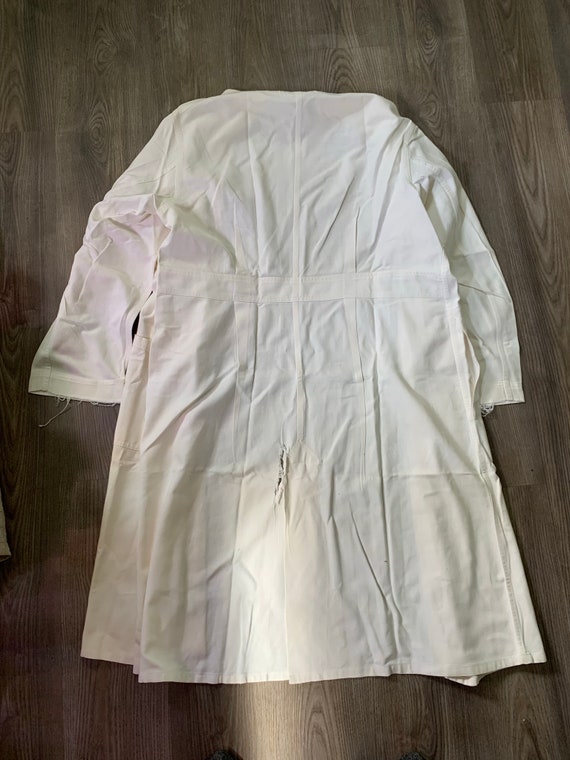 Vintage 50s Whitehouse White Shop Coat Sanforized… - image 4