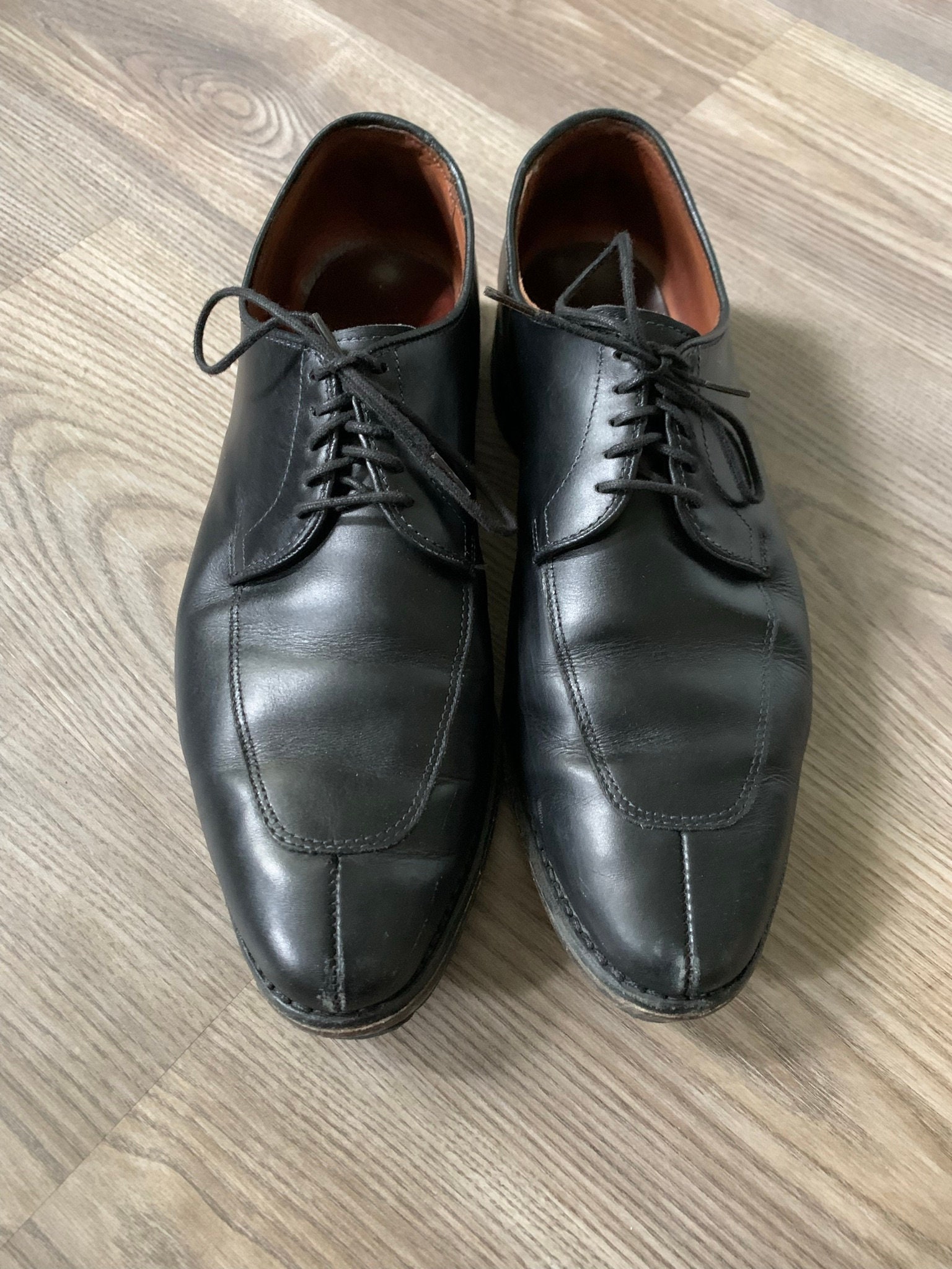 Vintage Allen Edmonds Delray Black Split Toe Shoes 10D | Etsy