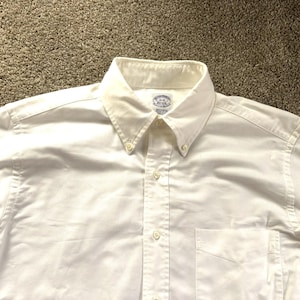 トップス Brooks Brothers makers shirt made in USA Brooks Brothers Shirt Mens 18 34 Made In USA Oxford Makers