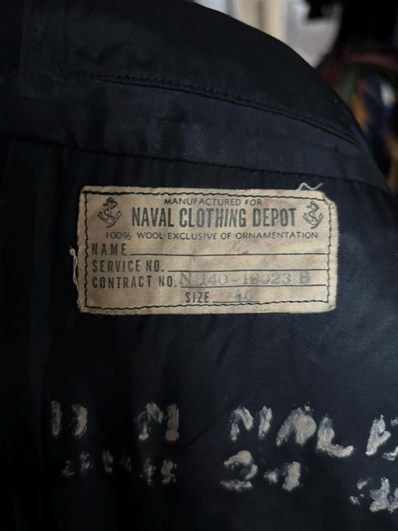 Vintage 40s Post-world War II Era Navy Peacoat 40 - Etsy
