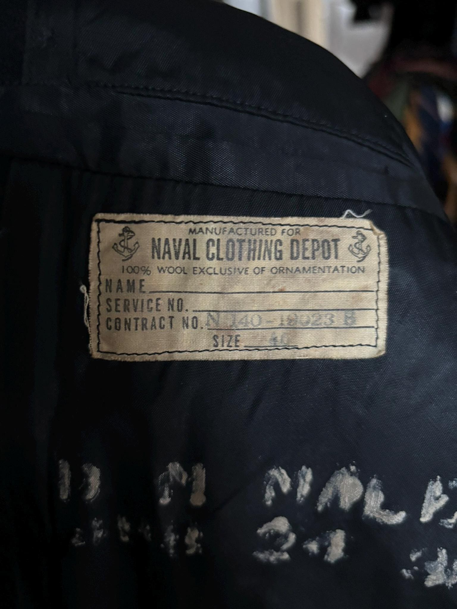 Vintage 40s Post-world War II Era Navy Peacoat 40 - Etsy