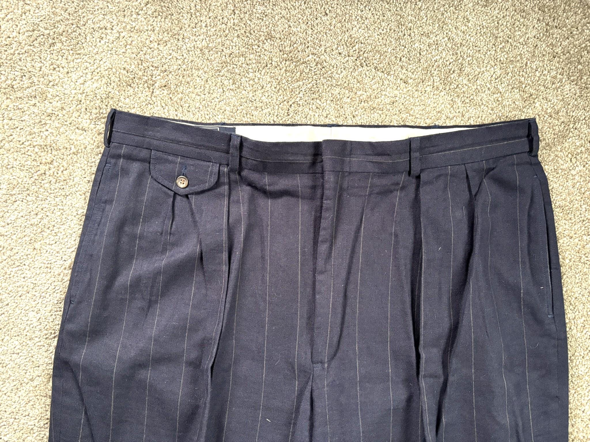 パンツ 90s Polo RL Side adjuster Cotton Silk PT Vintage Ralph Lauren Collection Women's Pants, Sz 2, Sand