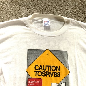 Vintage 80s Famous Sportswear TOSRV Bike Tour T Shirt XL