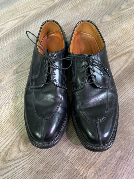 Vintage Allen Edmonds Black Split Toe Shoes 10C - image 2