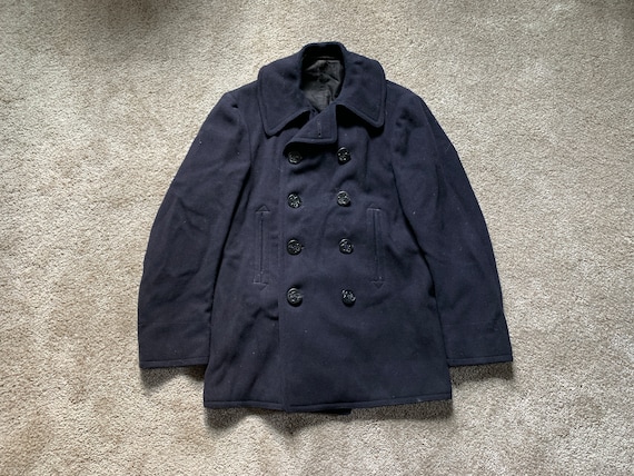 Vintage 40s World War II Era Navy Peacoat 36 - Etsy