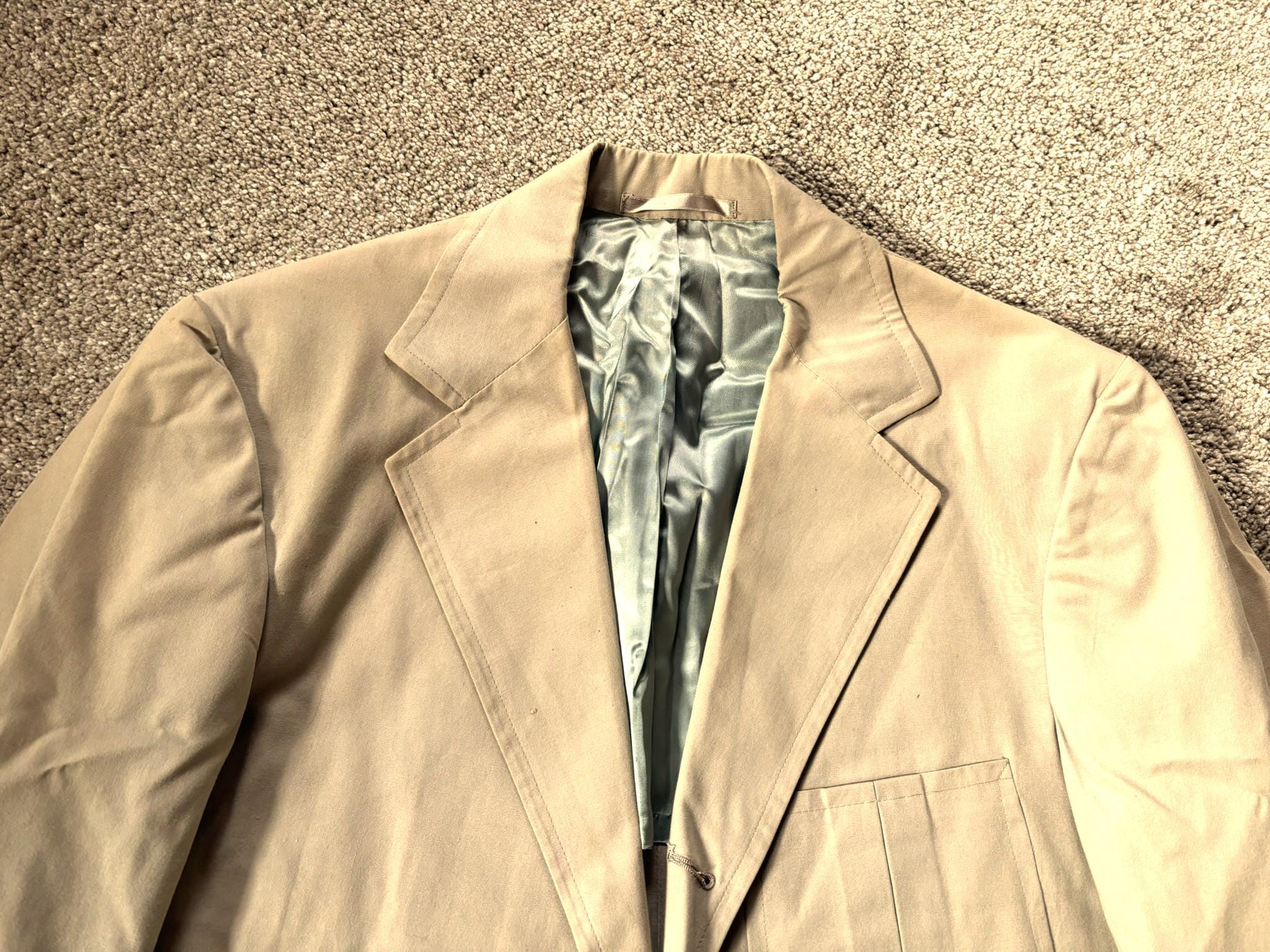 Y2K 90s Leather Marco'polo Khaki Coat Jacket Butter Soft