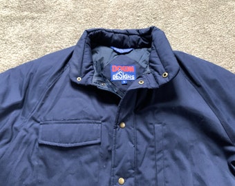Vintage Polo Ralph Lauren Navy Blue Wool Coat XL - Etsy
