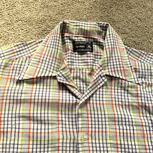 Vintage 70s JCPenney Multicolor Plaid Shirt XL