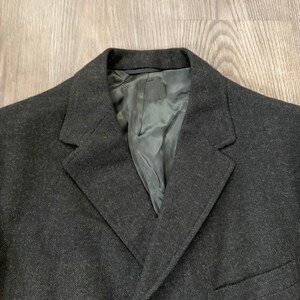 dark gray overcoat