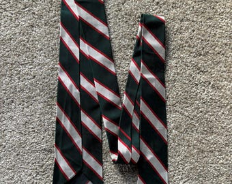 Vintage 60s Brooks Brothers Unlined Green Silver Red Regimental