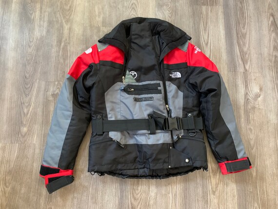 Vintage 90s North Face Steep Tech Red Black Coat Medium