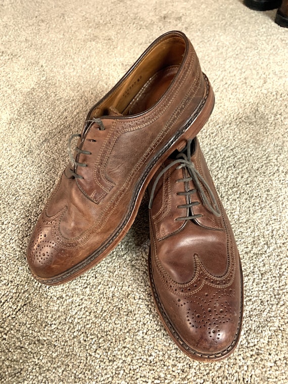Newer Vintage Florsheim Brown Longwing Shoes 11D