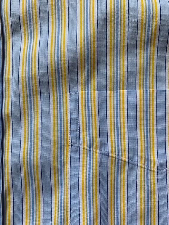 Newer Vintage Paul Stuart Blue Yellow Stripe Oxfo… - image 4