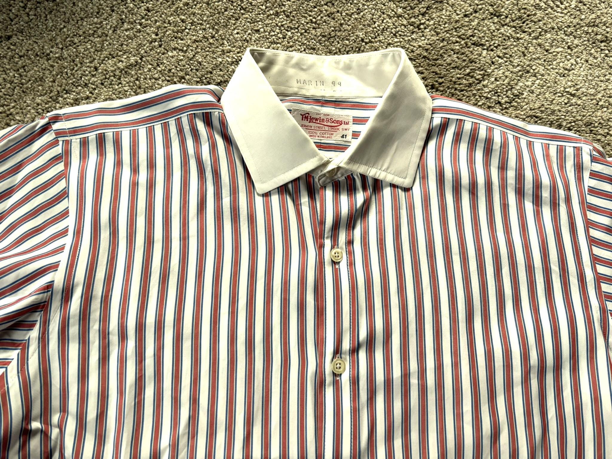 tm lewin dress shirts New Old store stock Traditional Business Shirt. TM Lewin Neck 17 1/2" (Ref:ST12)