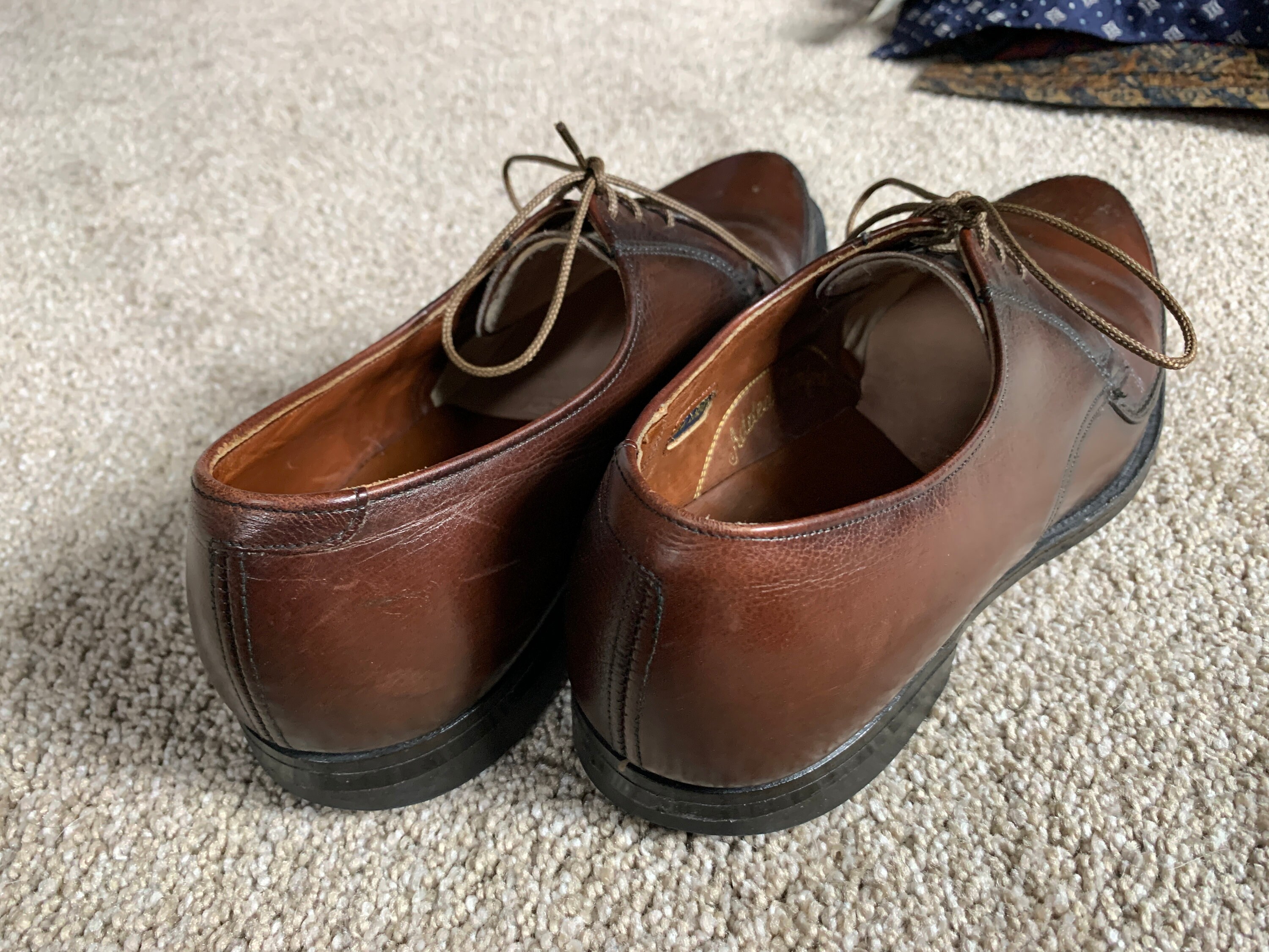◆Porto-Ped ポルトペッド 9.5 ビンテージ シューズ Vintage 60s Portage Porto-ped Brown Apron Front Bluchers 9.5