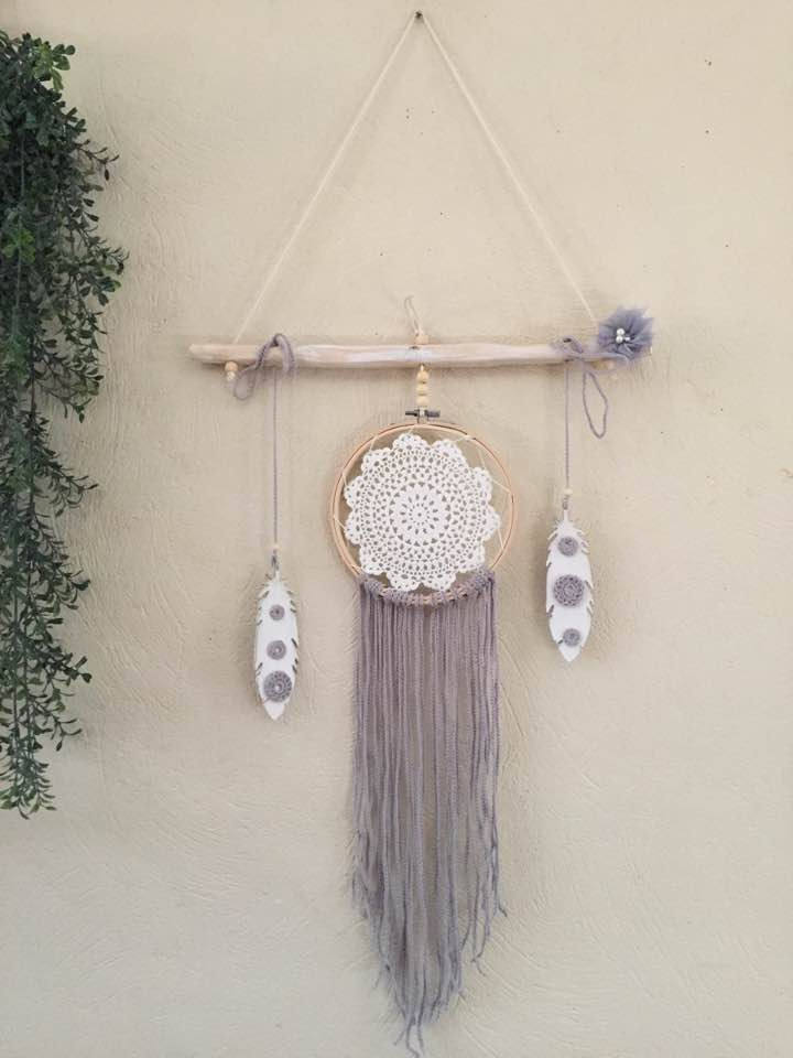 Attrapes Rêves Bois Flotté Tambour à Broder