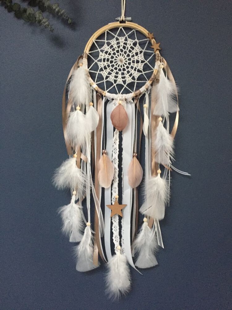 Attrape-Rêves Broderie Crochet Fait Main