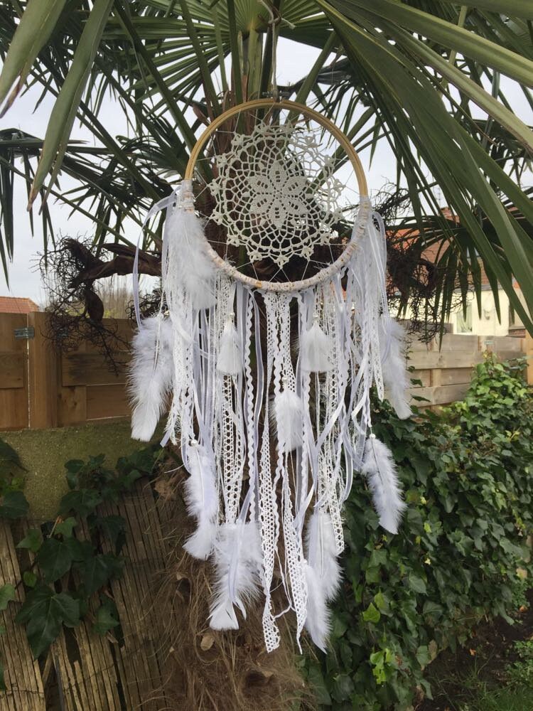 Attrape-Rêves Tout en Blanc