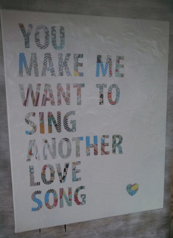Items similar to 16x20 Song Lyric Quote "Sing" by Jars of Clay on Etsy
