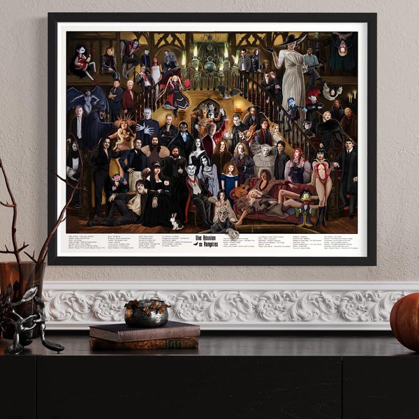 Une Réunion de VAMPIRES wall art poster