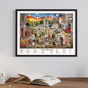 ACROSS the BEATLEVERSE wall art poster