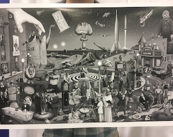 FIFTH DIMENSION Twilight Zone wall art poster