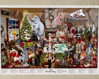 THE CHRISTMAS PARTY wall art poster