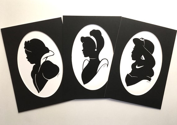 Princess Silhouette Set 1 - Etsy