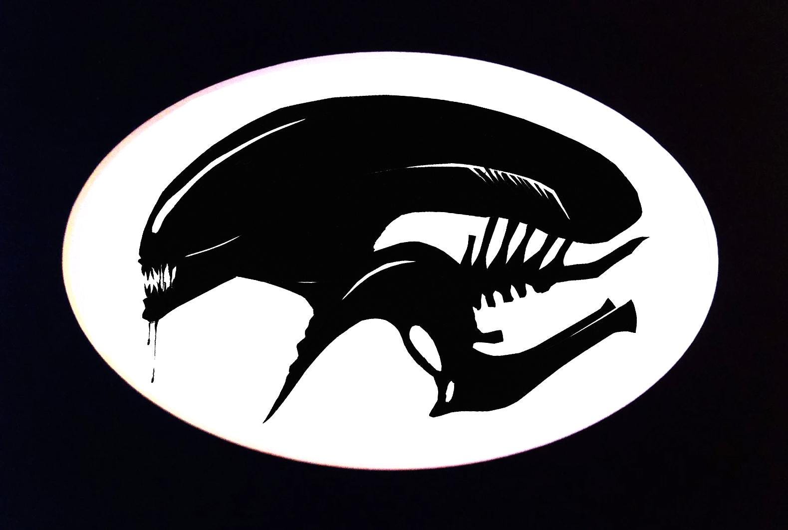 Xenomorph Alien Silhouette Print - Etsy