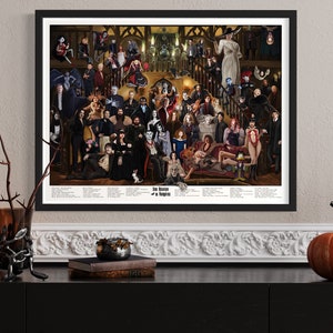 Cartel de arte de pared Une Réunion de VAMPIRES