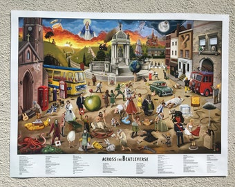 ACROSS the BEATLEVERSE wall art poster