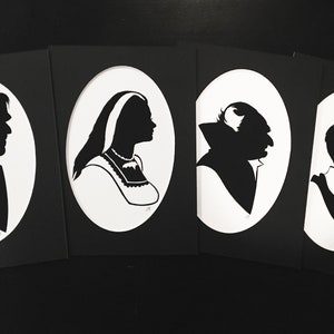MUNSTERS silhouette print set