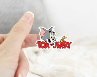 Tom & Jerry Sticker: Waterproof Vinyl Decal for Laptop, iPad