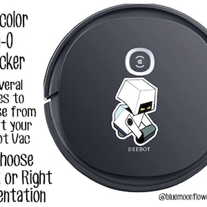 M-O Robot Color Sticker for your Robot Floor Vac | Roomba | iRobot | Bissell | Shark | Robot Vacuum Cleaner