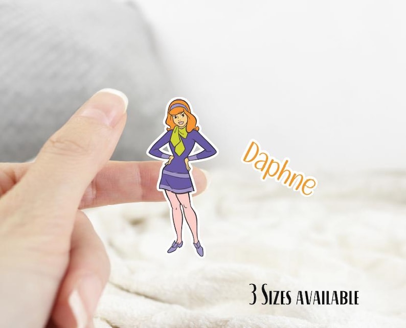 Daphne Cartoon Sticker: Waterproof Vinyl Decal for Laptop, Water Bottle ...