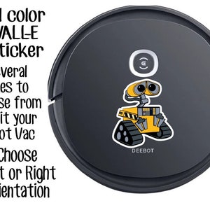 Full Color WALL-E Sticker for your Robot Floor Vac | Roomba | iRobot | Bissell | Shark | Robot Vacuum Cleaner